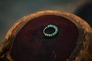 Open image in slideshow, Turquoise Nose Ring
