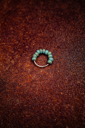 Open image in slideshow, Turquoise Nose Ring
